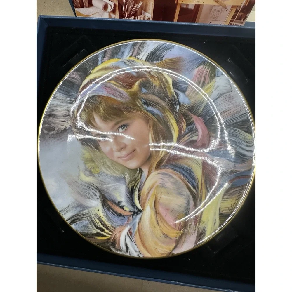 Royal Doulton Gabriella #152 Hand Signed Masseria Plate Photo COA Box